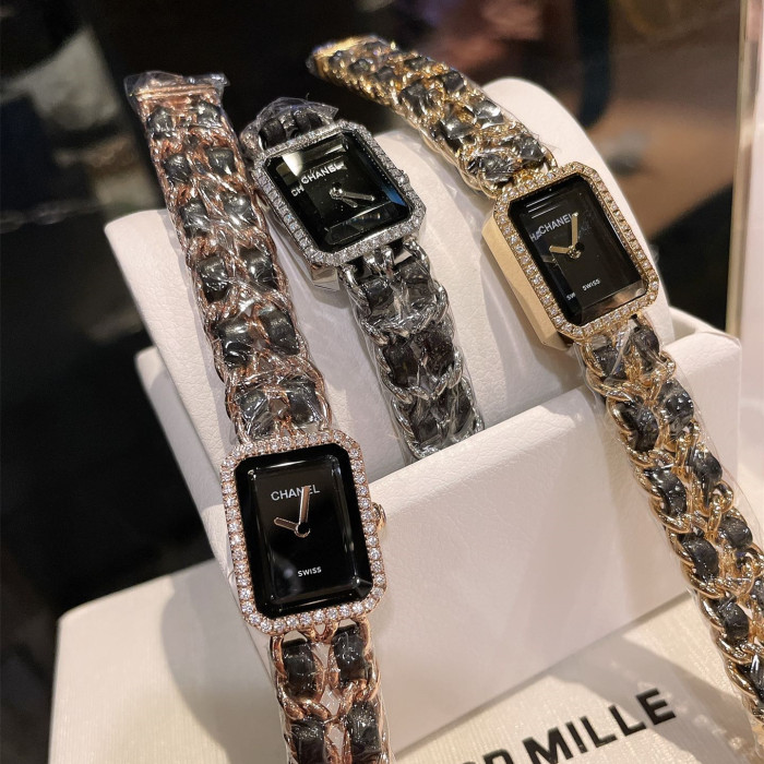 Chanel Womens Watch Luxury Brand Design Fashion Type with Original Box PREMIÈRE CHAÎNE