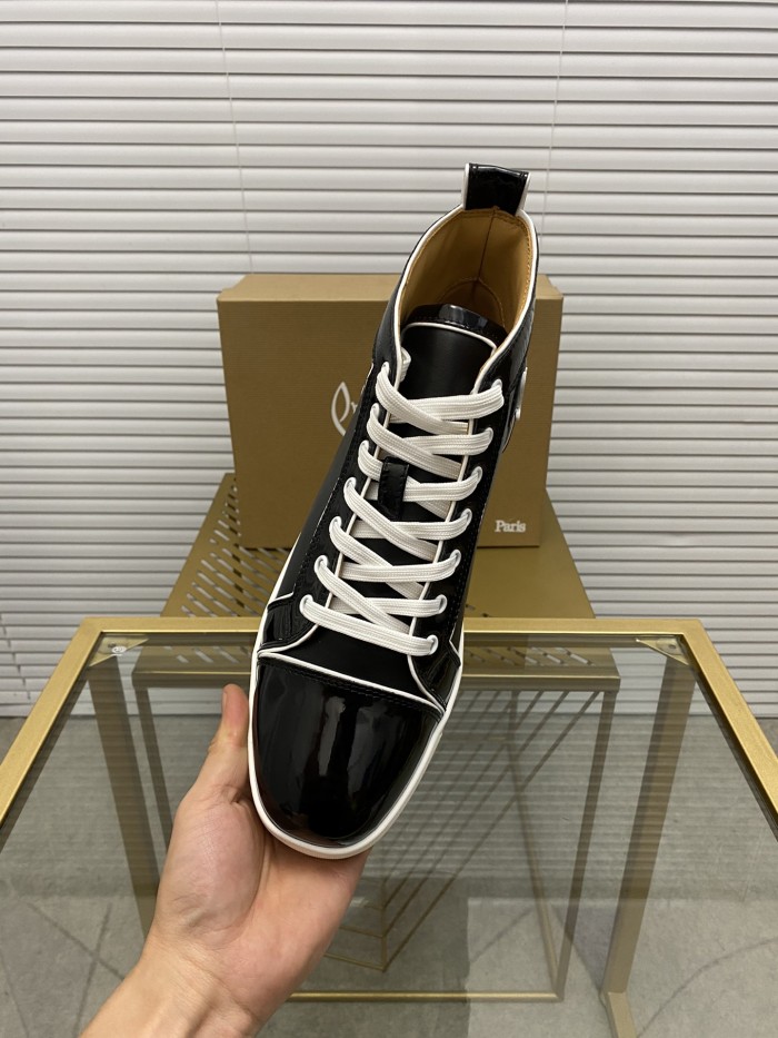 Christian Louboutin Mens Shoes Sneakers Luxury Brand Red Bottom Design Sports Footwears with Original Box