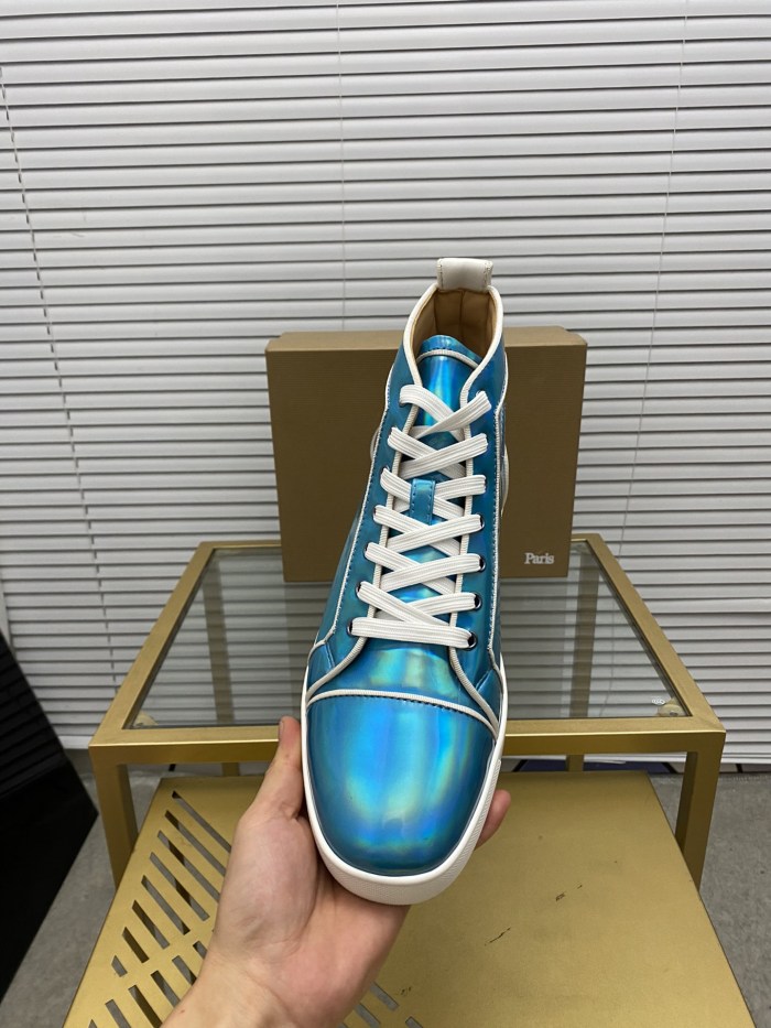 Christian Louboutin Mens Shoes Sneakers Luxury Brand Red Bottom Design Sports Footwears with Original Box