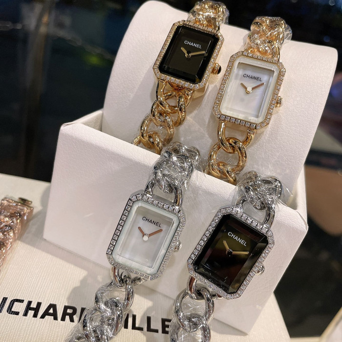 Chanel Womens Watch Luxury Brand Design Fashion Type with Original Box PREMIÈRE CHAÎNE