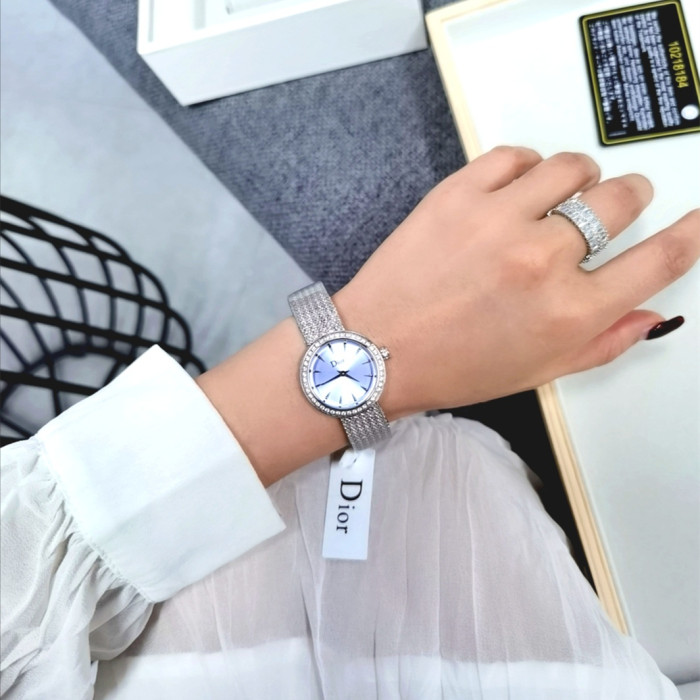Dior Womens Watch Luxury Brand Design Fashion Type with Original Box La Mini D de Dior Satine
