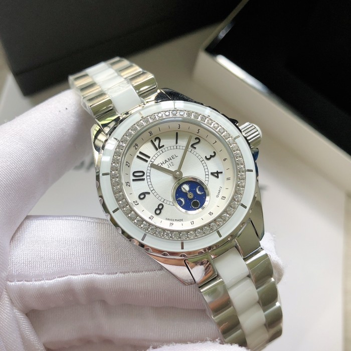 Chanel Womens Watch Luxury Brand Design Fashion Type with Original Box