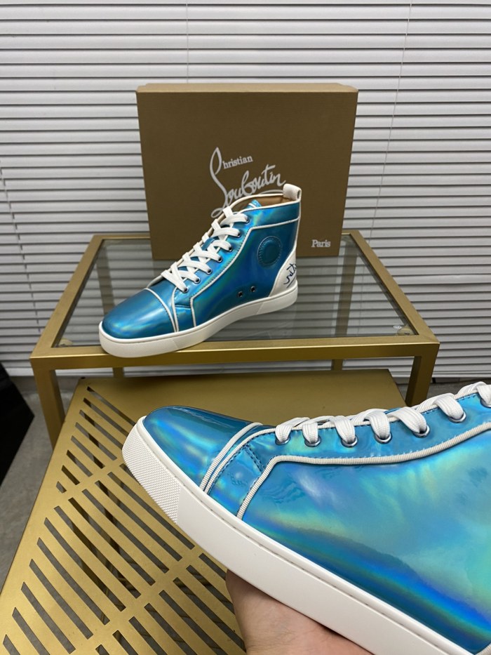 Christian Louboutin Mens Shoes Sneakers Luxury Brand Red Bottom Design Sports Footwears with Original Box