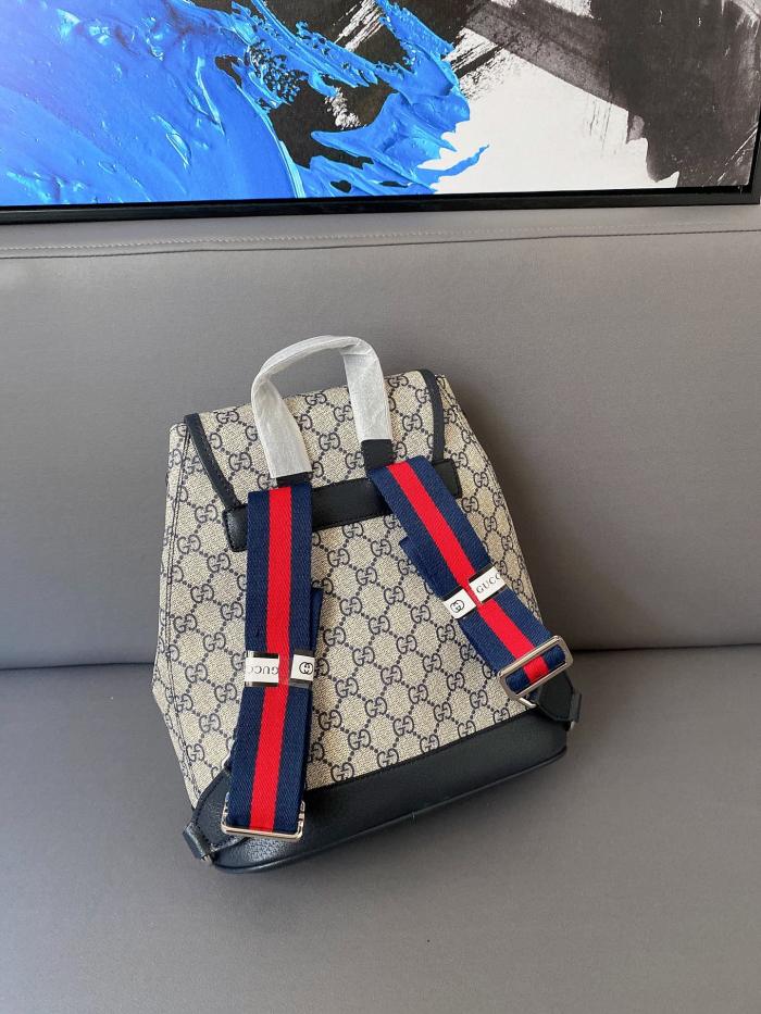 Gucci Womens Mens Fashion Bags Shoulder Backpacks Luxury Brand Backpack with Interlocking G in GG Supreme 674147 UULCT 9682 with Original Box