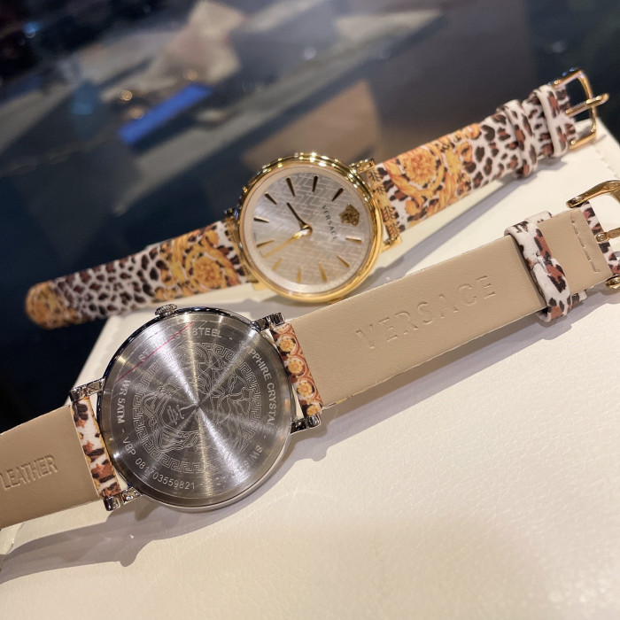 Versace Womens Watch Luxury Brand Design Fashion Type with Original Box Versace V-Circle Tribute Edition