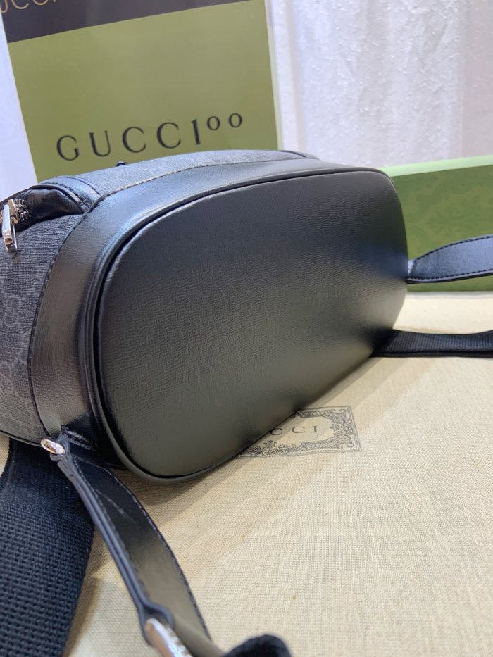 Gucci Womens Mens Fashion Bags Shoulder Backpacks Luxury Brand Backpack with Interlocking G in GG Supreme 674147 2KQQT 8391 with Original Box