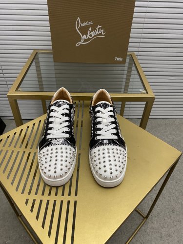 Christian Louboutin Mens Shoes Sneakers Luxury Brand Red Bottom Design Sports Footwears with Original Box