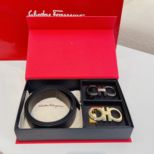 Salvatore Ferragamo Mens Belt Luxury Brand ADJUSTABLE GANCINI BELT Men Belts Luxury Brand with Original Box Best Gifts
