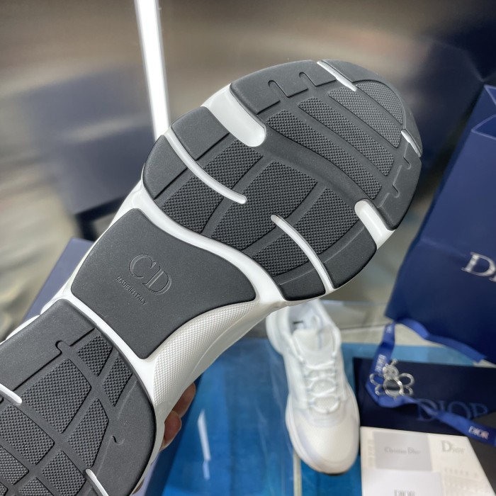 Dior Mens Shoes Sneakers Luxury Brand Breathable Design B22 SNEAKER Mesh with Smooth Calfskin with Original Box 3SN231YXX_H861