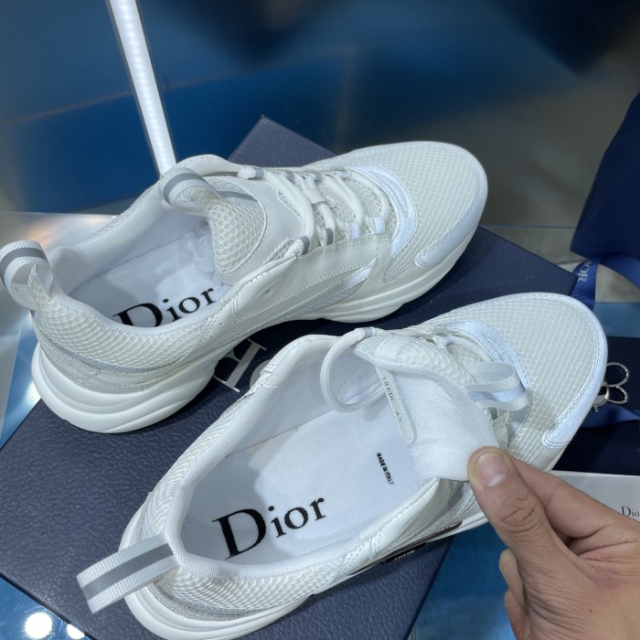 Dior Mens Shoes Sneakers Luxury Brand Breathable Design B22 SNEAKER Mesh with Smooth Calfskin with Original Box 3SN231YXX_H861