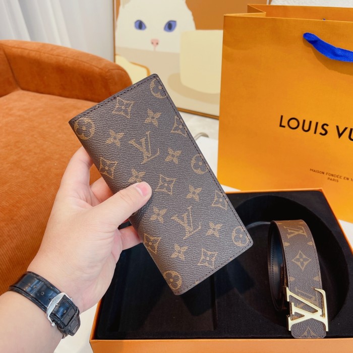 Louis Vuitton Mens Belt Luxury Brand Mens Belts + Wallets Luxury Brand with Original Box Best Gifts