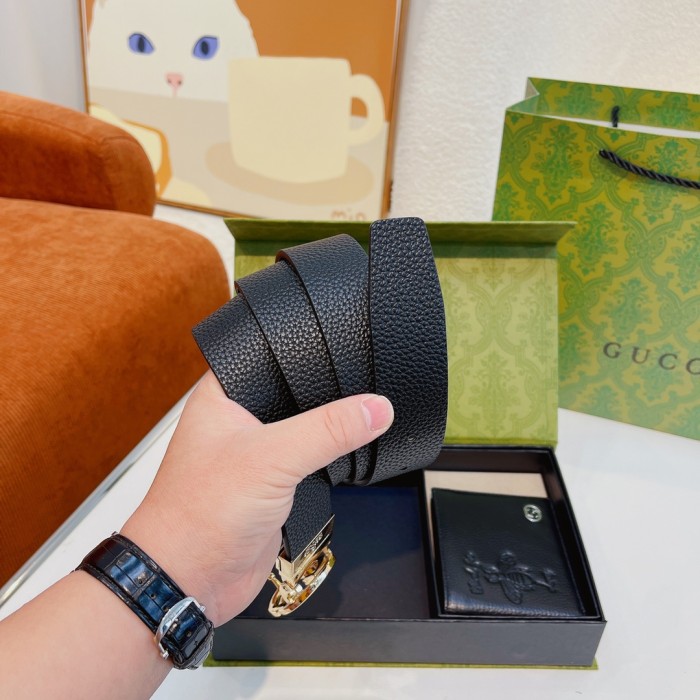 Gucci Mens Belt Luxury Brand Mens Belts + Wallets Luxury Brand with Original Box Best Gifts