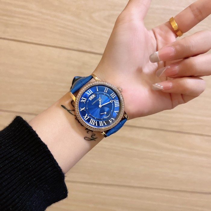 Cartier Men Womens Watch Luxury Brand Design Fashion Type with Original Box
