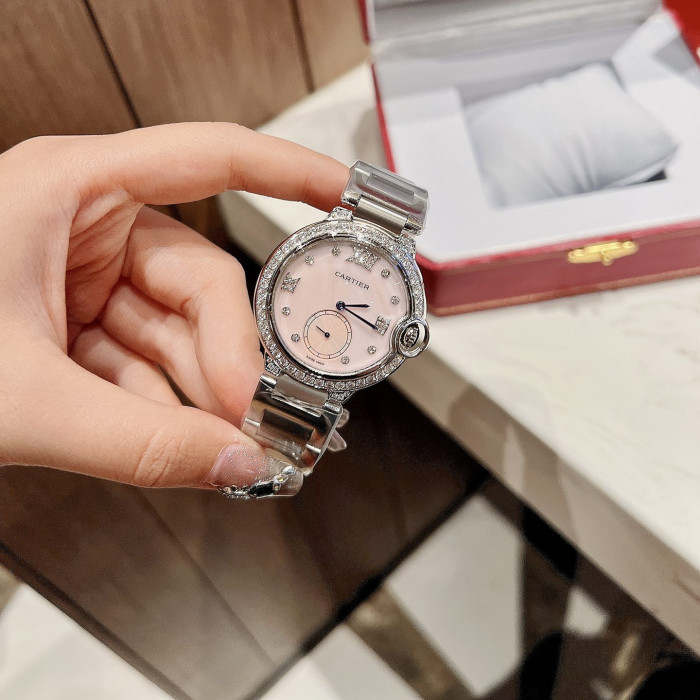 Cartier Womens Watch Luxury Brand Design Fashion Type with Original Box