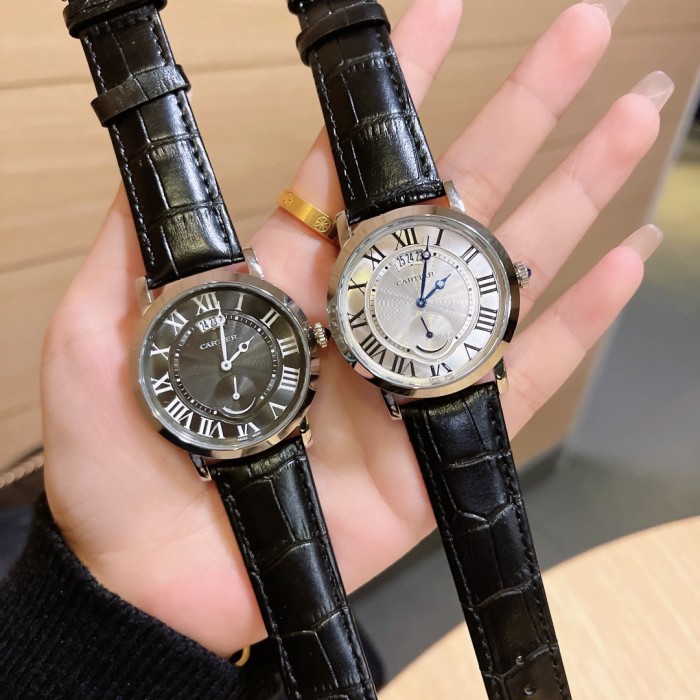 Cartier Men Womens Watch Luxury Brand Design Fashion Type with Original Box