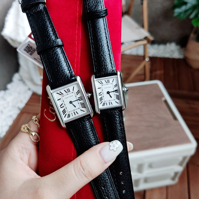 Cartier Womens Watch Luxury Brand Design Fashion Type with Original Box Tank Must