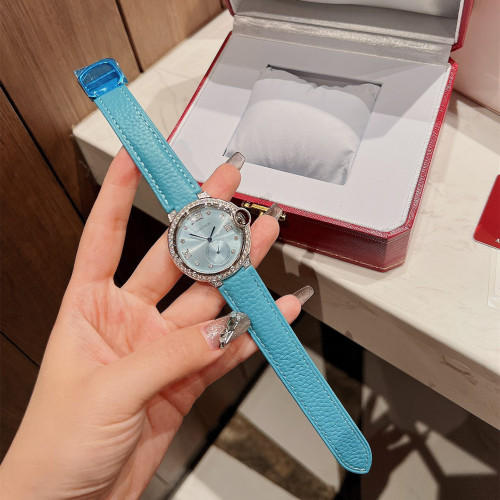 Cartier Womens Watch Luxury Brand Design Fashion Type with Original Box