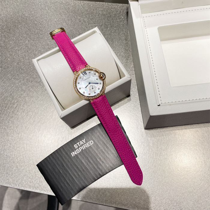 Cartier Womens Watch Luxury Brand Design Fashion Type with Original Box