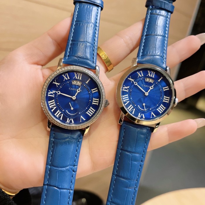 Cartier Men Womens Watch Luxury Brand Design Fashion Type with Original Box