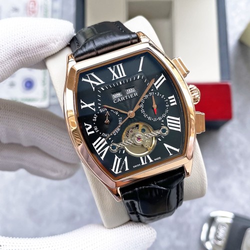Cartier Mens Watch Luxury Brand Design Fashion Type with Original Box