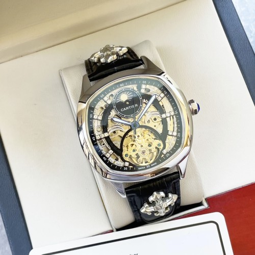 Cartier Mens Watch Luxury Brand Design Fashion Type with Original Box