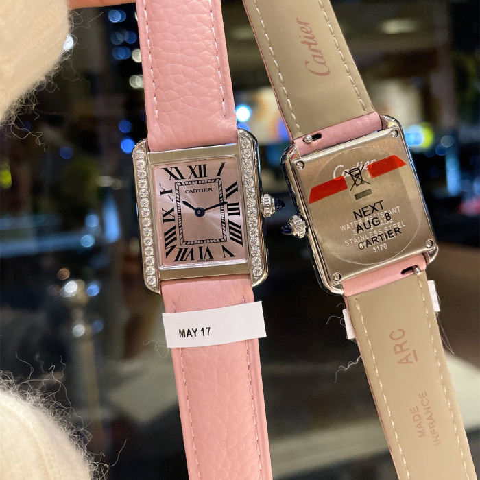 Cartier Womens Watch Luxury Brand Design Fashion Type with Original Box