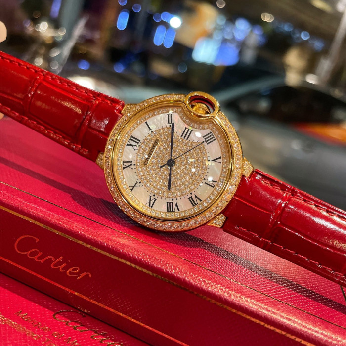 Cartier Womens Watch Luxury Brand Design Fashion Type with Original Box