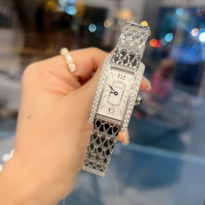 Cartier Womens Watch Luxury Brand Design Fashion Type with Original Box