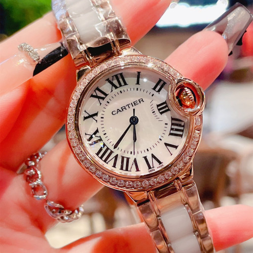 Cartier Womens Watch Luxury Brand Design Fashion Type with Original Box