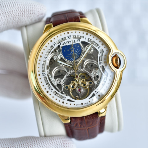Cartier Mens Watch Luxury Brand Design Fashion Type with Original Box