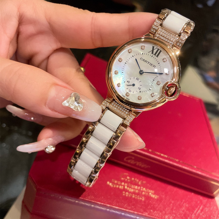 Cartier Womens Watch Luxury Brand Design Fashion Type with Original Box