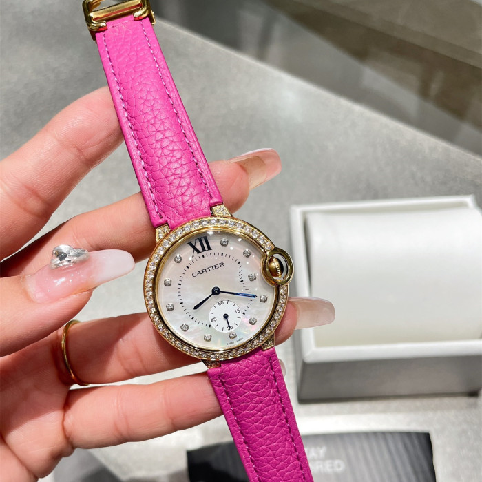 Cartier Womens Watch Luxury Brand Design Fashion Type with Original Box