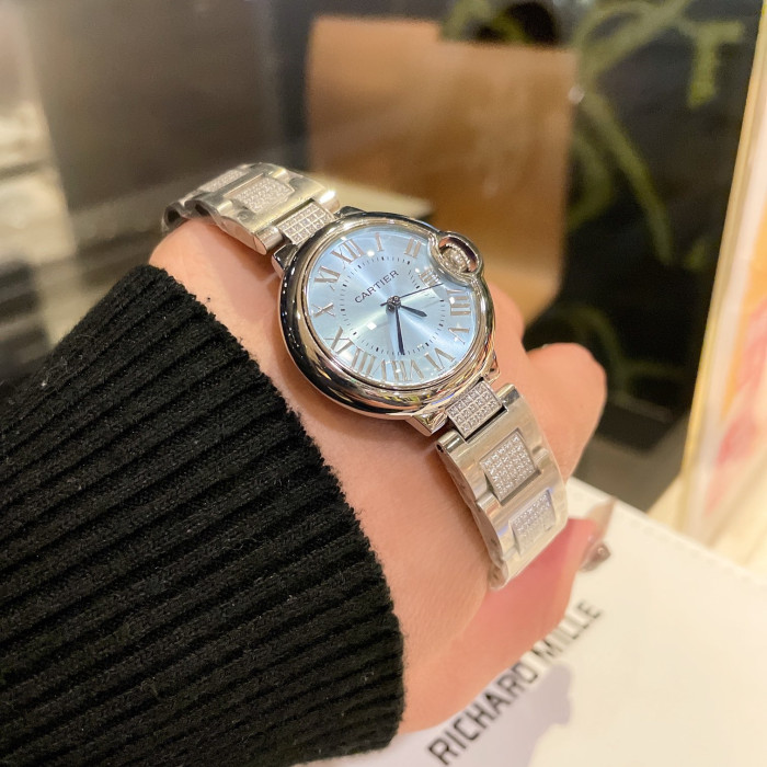 Cartier Mens Watch Luxury Brand Design Fashion Type with Original Box