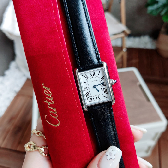 Cartier Womens Watch Luxury Brand Design Fashion Type with Original Box Tank Must