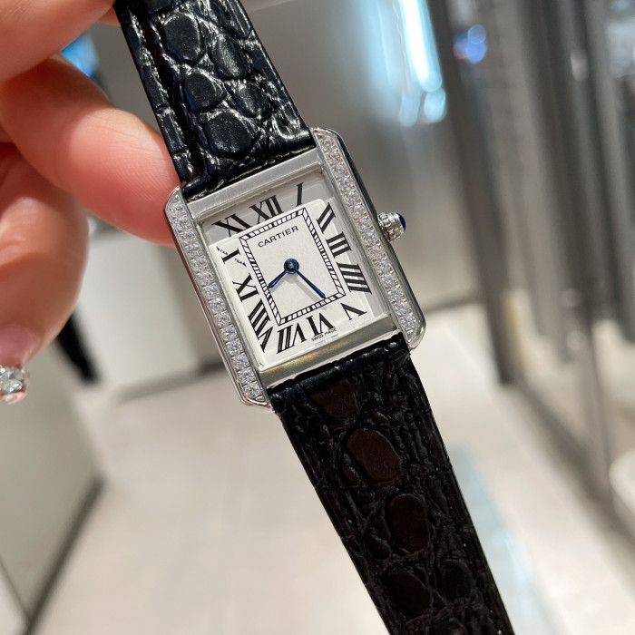 Cartier Womens Watch Luxury Brand Design Fashion Type with Original Box