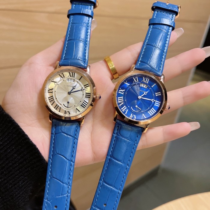 Cartier Men Womens Watch Luxury Brand Design Fashion Type with Original Box