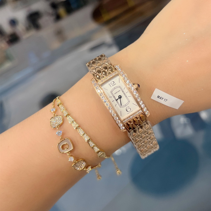 Cartier Womens Watch Luxury Brand Design Fashion Type with Original Box
