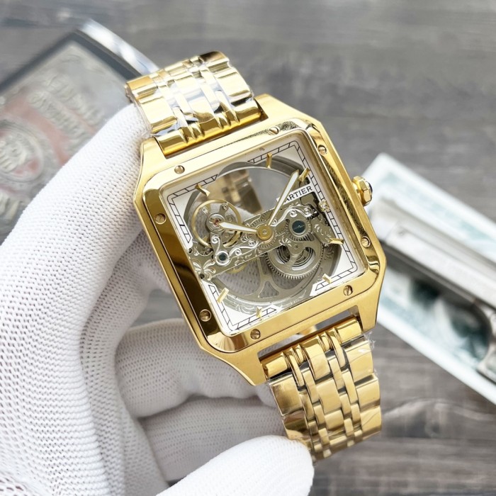 Cartier Mens Watch Luxury Brand Design Fashion Type with Original Box