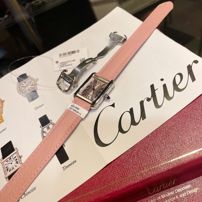 Cartier Womens Watch Luxury Brand Design Fashion Type with Original Box