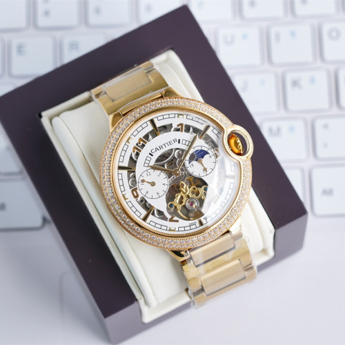 Cartier Mens Watch Luxury Brand Design Fashion Type with Original Box