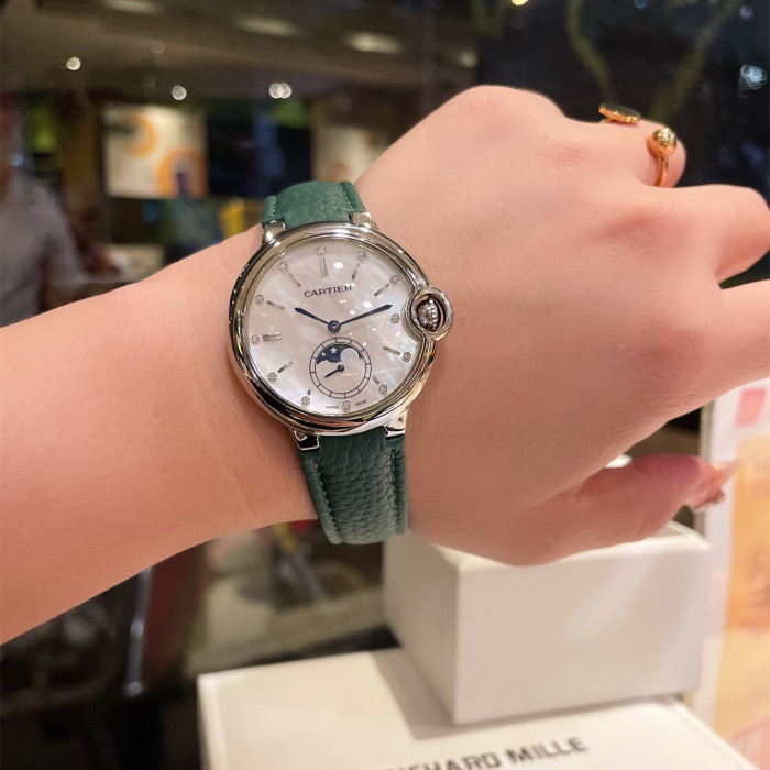 Cartier Womens Watch Luxury Brand Design Fashion Type with Original Box