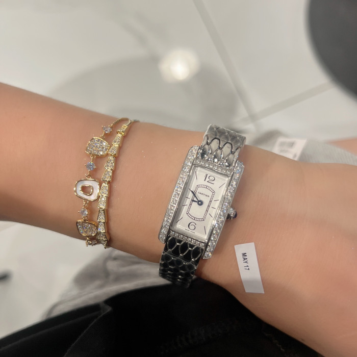 Cartier Womens Watch Luxury Brand Design Fashion Type with Original Box