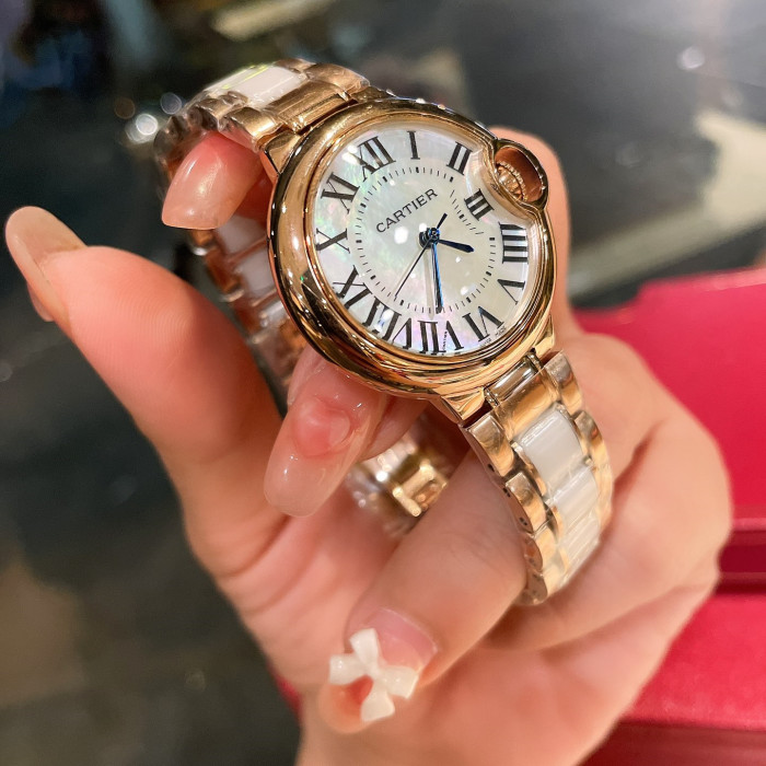 Cartier Womens Watch Luxury Brand Design Fashion Type with Original Box