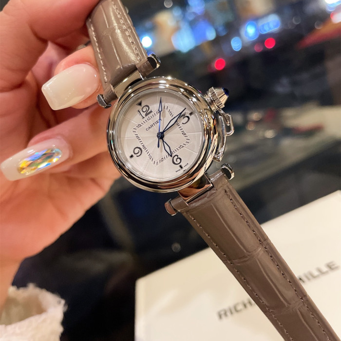Cartier Womens Watch Luxury Brand Design Fashion Type with Original Box