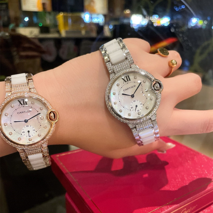 Cartier Womens Watch Luxury Brand Design Fashion Type with Original Box