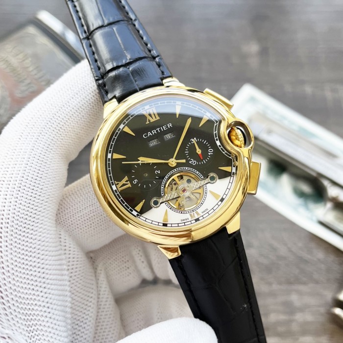 Cartier Mens Watch Luxury Brand Design Fashion Type with Original Box