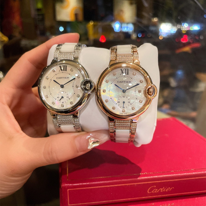 Cartier Womens Watch Luxury Brand Design Fashion Type with Original Box