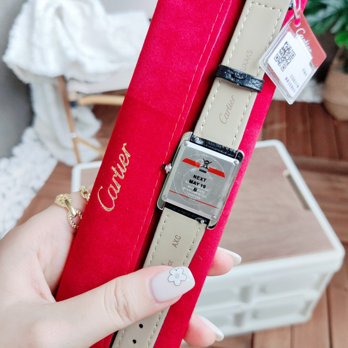 Cartier Womens Watch Luxury Brand Design Fashion Type with Original Box Tank Must