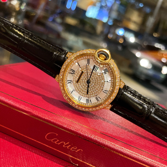 Cartier Womens Watch Luxury Brand Design Fashion Type with Original Box