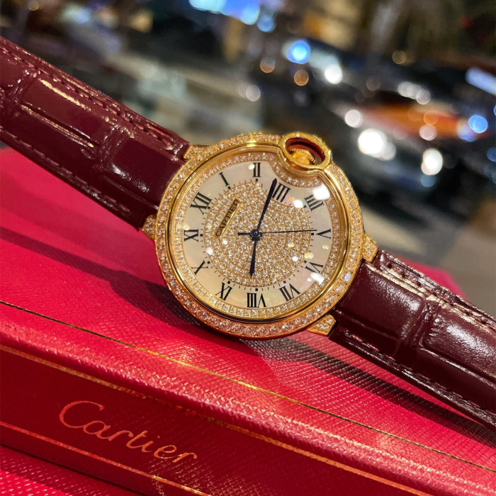 Cartier Womens Watch Luxury Brand Design Fashion Type with Original Box